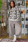Big Softie Leopard Roo Knit Earth & Ecru